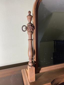 Antique Dresser Top Vanity Mirror