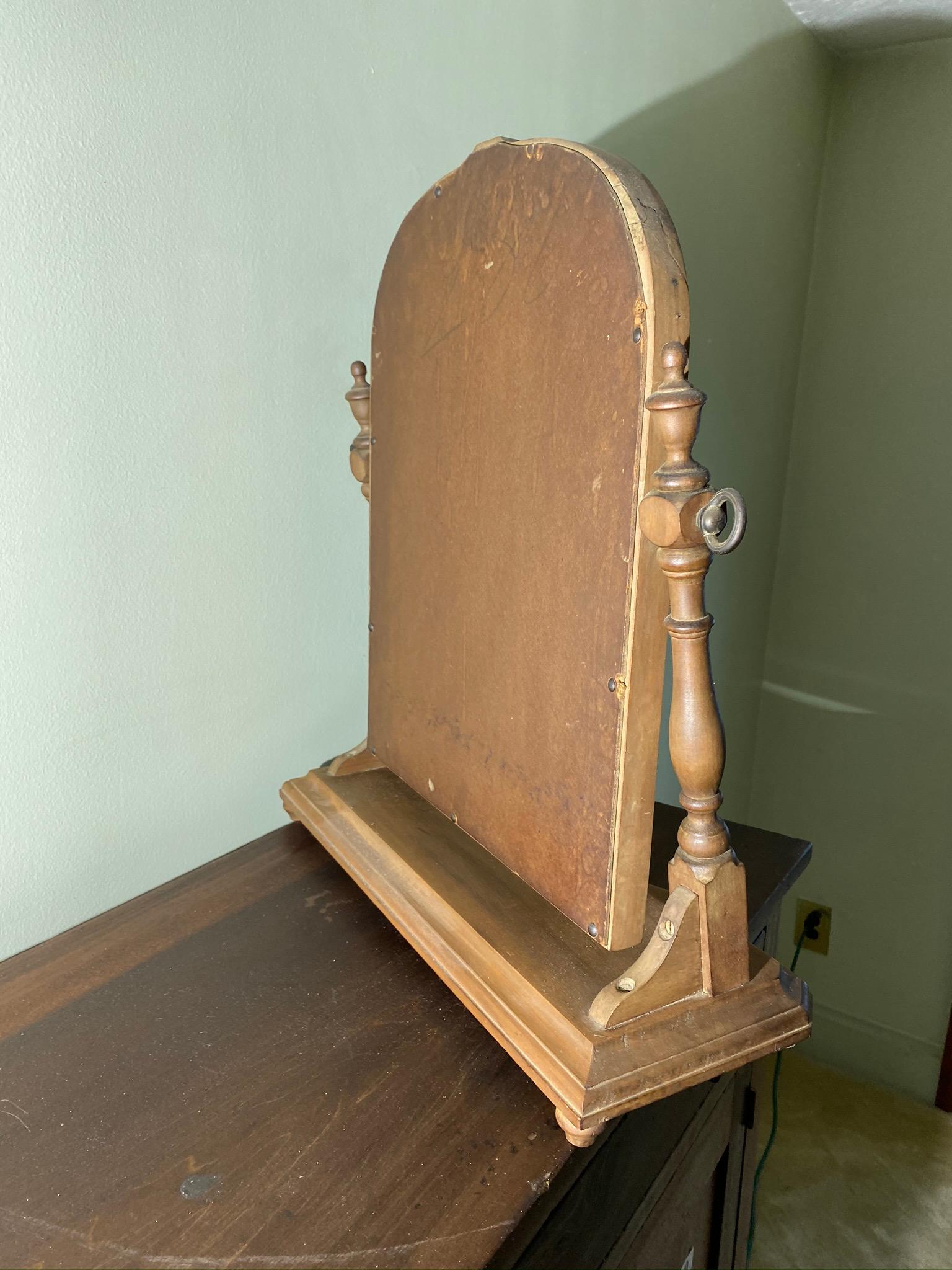 Antique Dresser Top Vanity Mirror