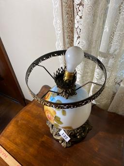 Large Vintage Hand Painted Gone with the Wind Lamp