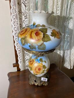 Large Vintage Hand Painted Gone with the Wind Lamp