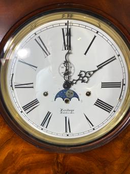 Vintage Heritage Heirlooms Moonphase Clock w/Chime