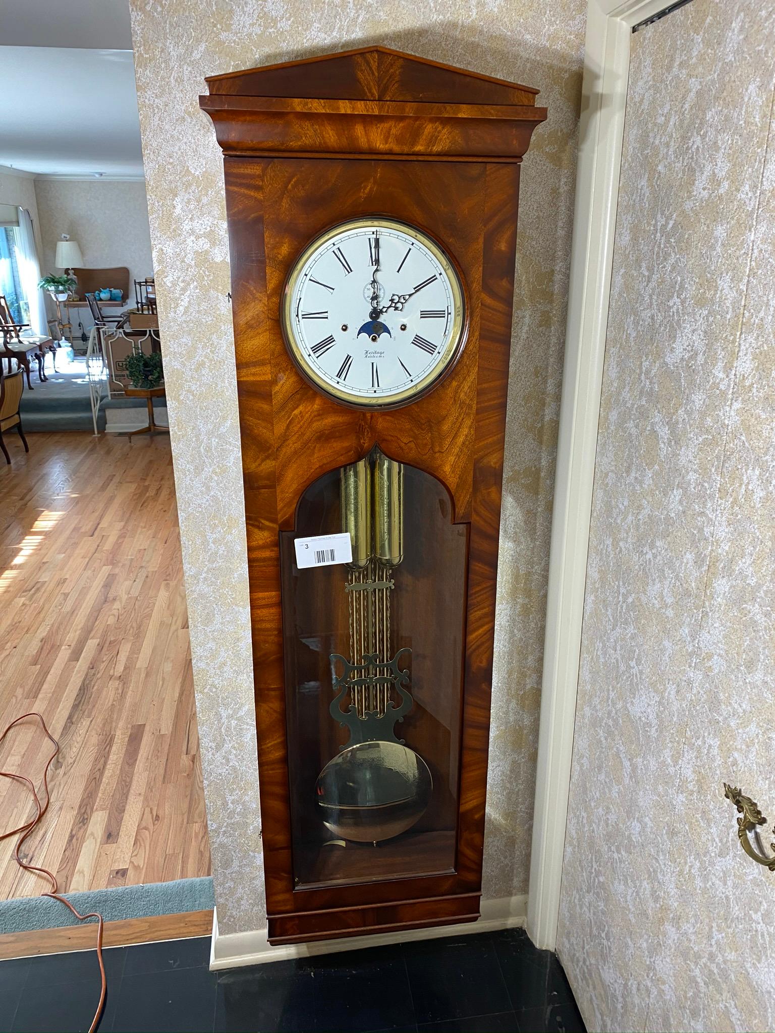 Vintage Heritage Heirlooms Moonphase Clock w/Chime