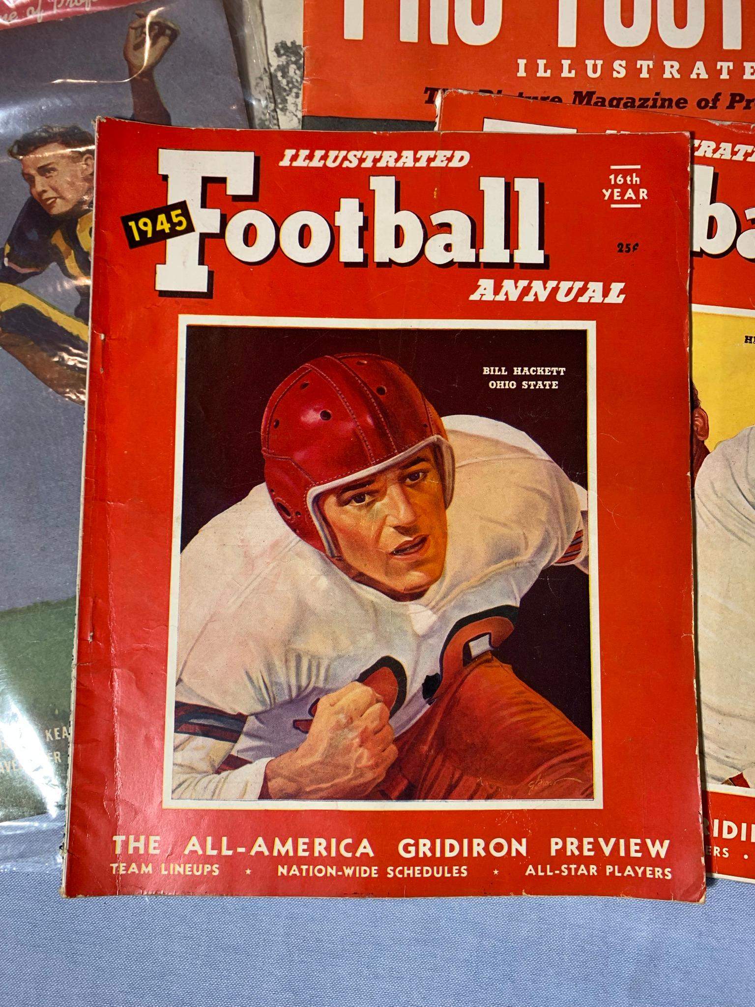 Vintage Pro Football Magazines & 1975  Coloring Book Ohio State