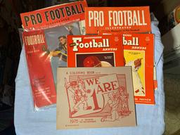 Vintage Pro Football Magazines & 1975  Coloring Book Ohio State