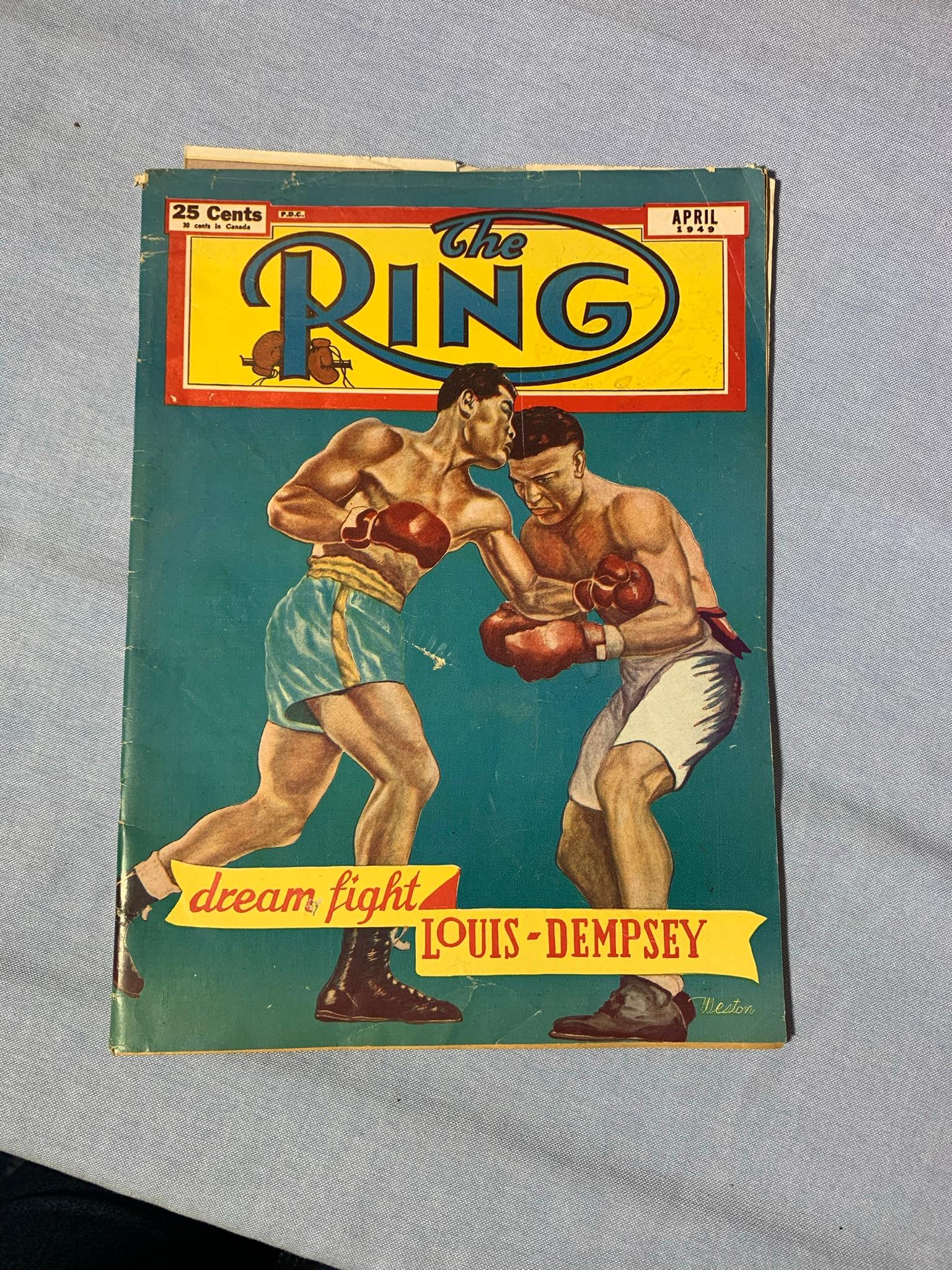 (2) 1949, 1952 & 1953 "The Ring" Magazines