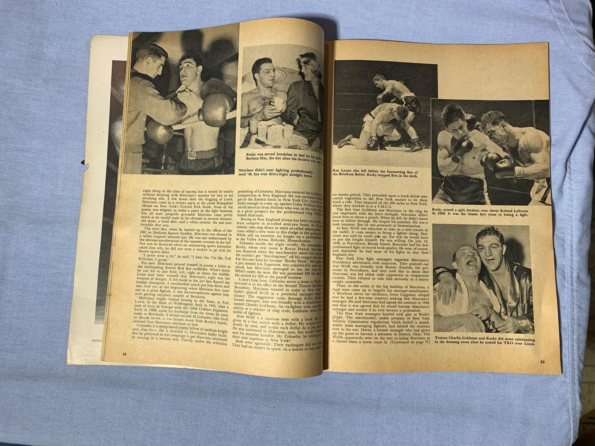 (2) 1952 "The Ring" Magazines & 1952 Boxing Yearbook Magazine