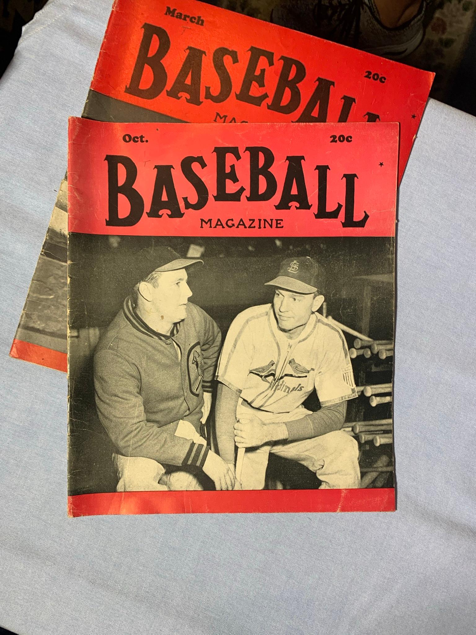 Early Vintage Baseball Magazines