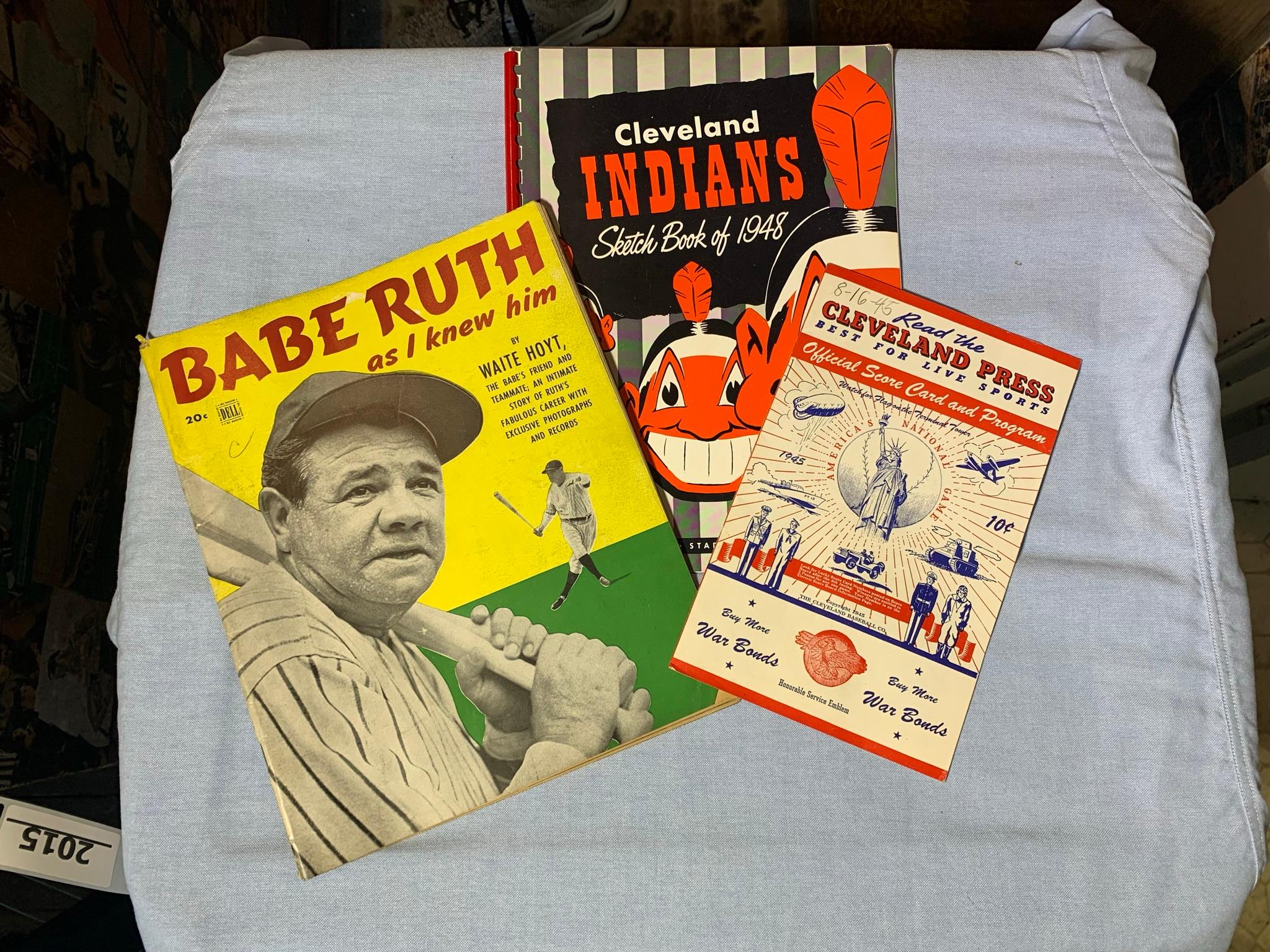 DELL Babe Ruth as I Knew Him Magazine, Cleveland Press Official Scorecard & Program