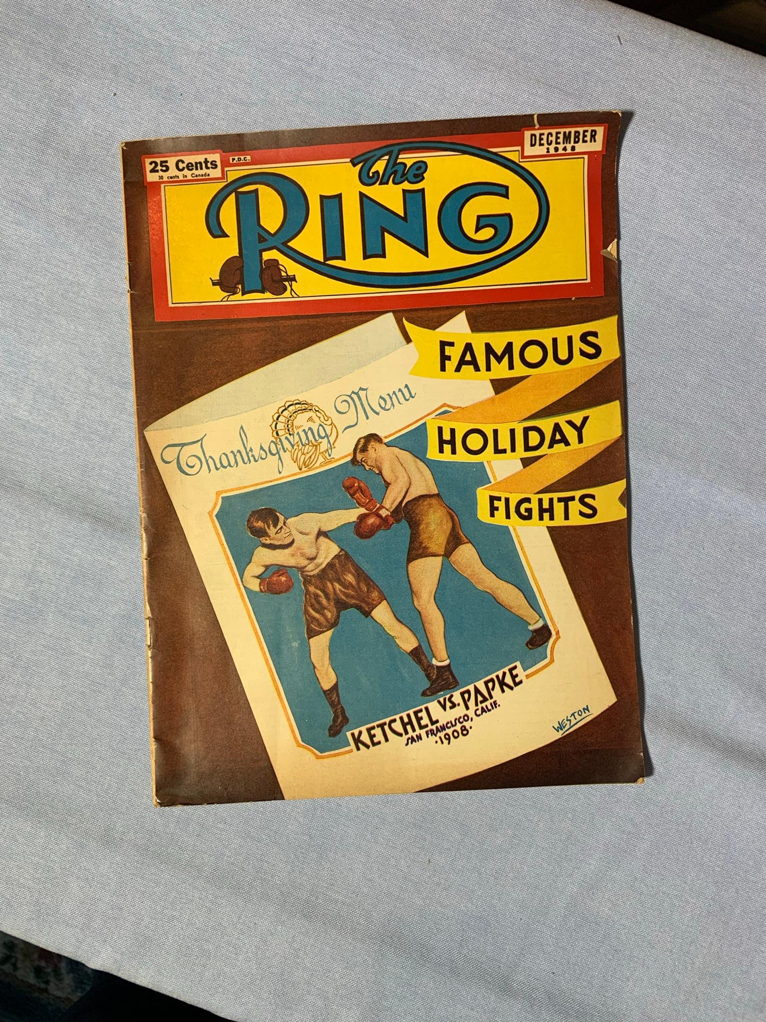 Early Vintage Boxing Magazines "The Ring" & Sport.  How To Box by Joe Louis