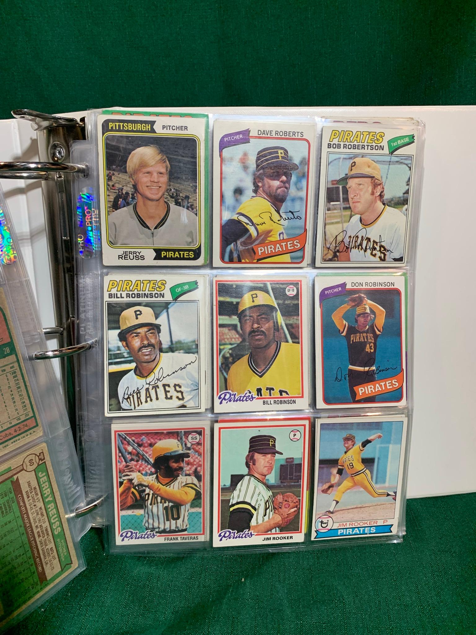 Binder Phillies, Pirates & Reds Baseball Cards