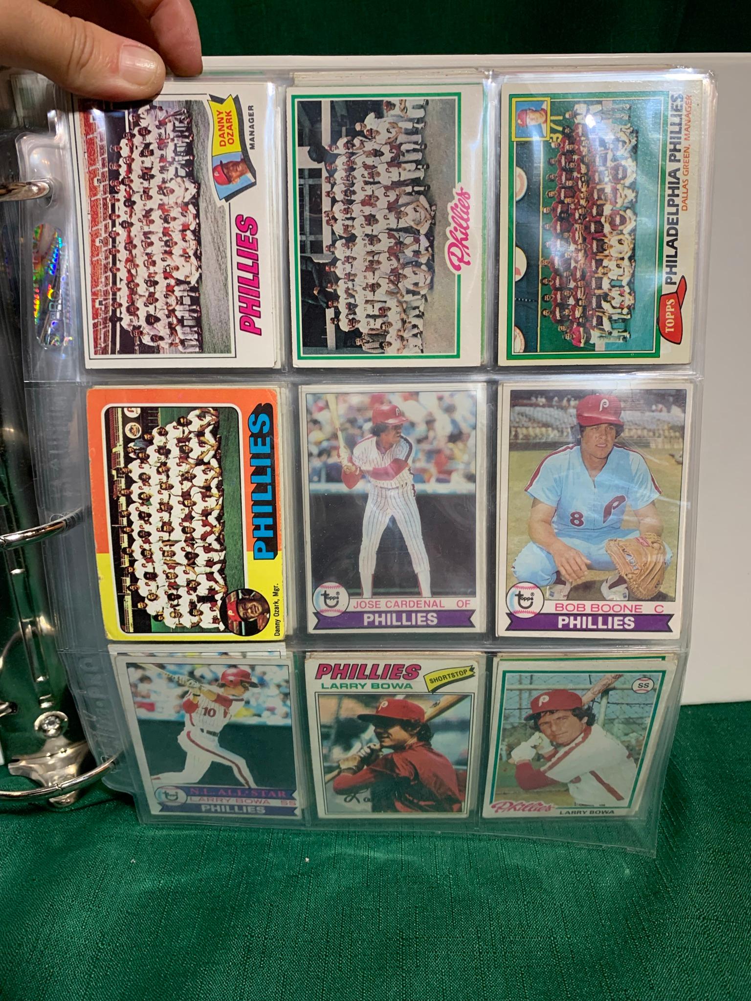 Binder Phillies, Pirates & Reds Baseball Cards