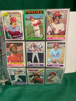 Binder Phillies, Pirates & Reds Baseball Cards