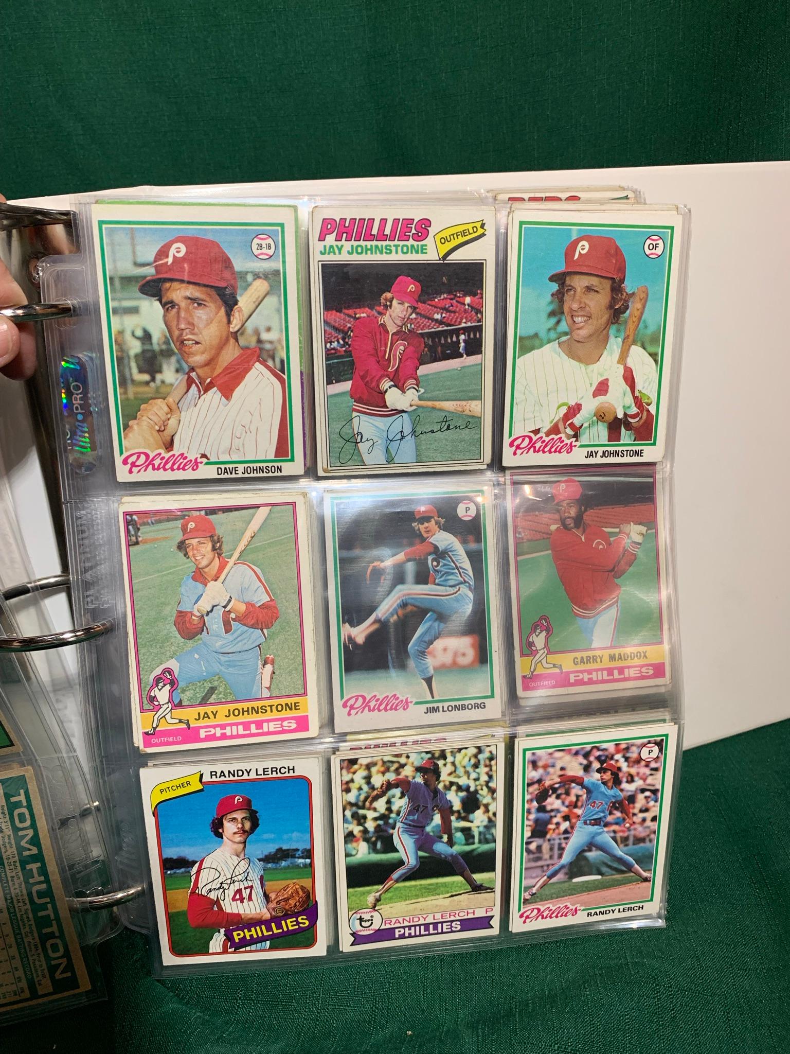 Binder Phillies, Pirates & Reds Baseball Cards