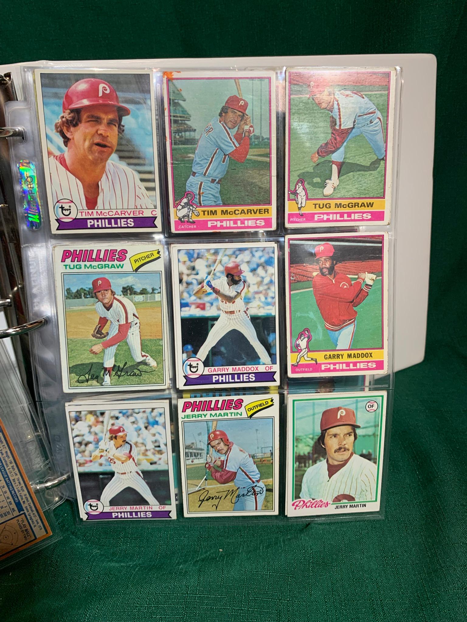 Binder Phillies, Pirates & Reds Baseball Cards