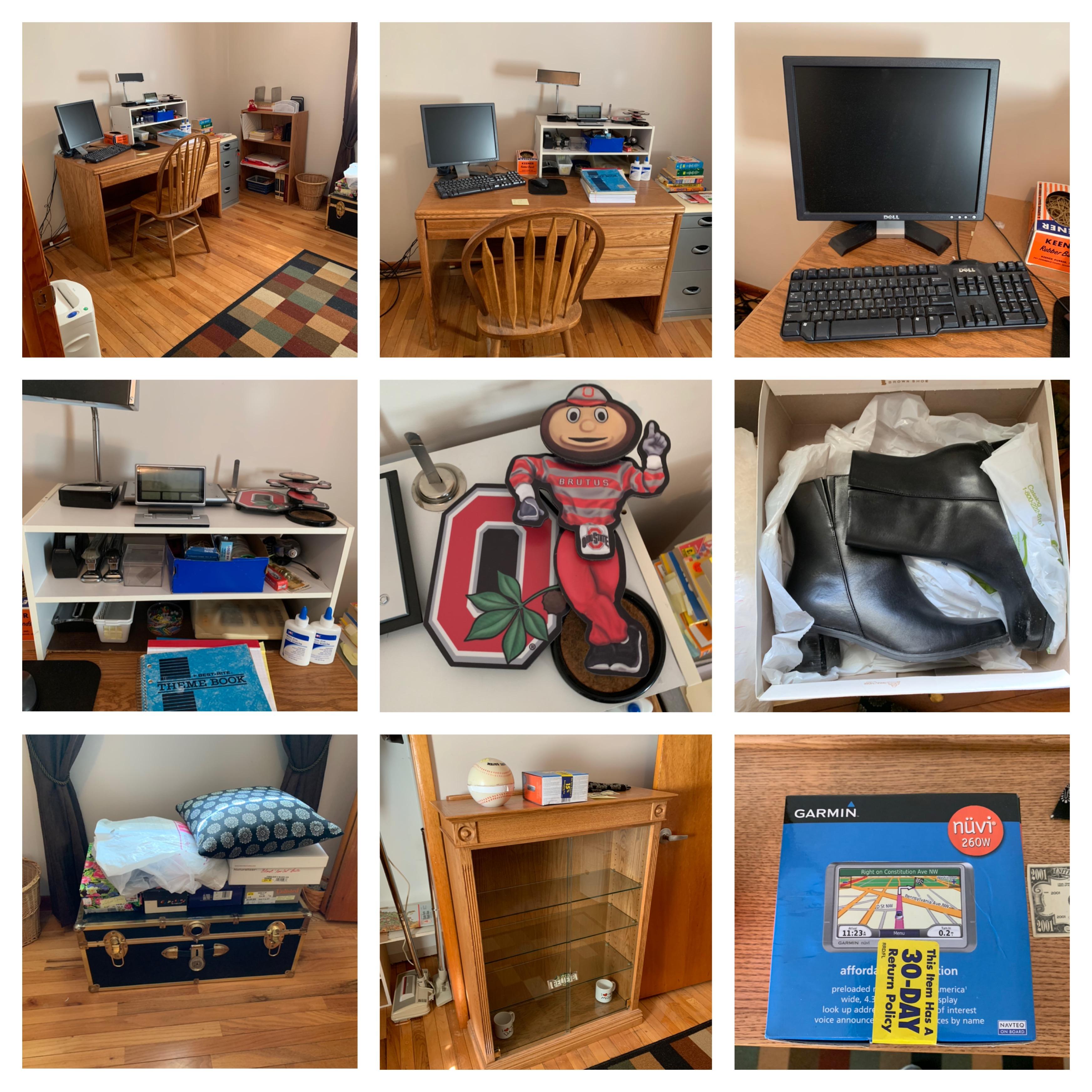 Cleanout Office - Desk, Monitor, Key Board, Display Cabinet, File Cabinet, Rug, Shredder & More