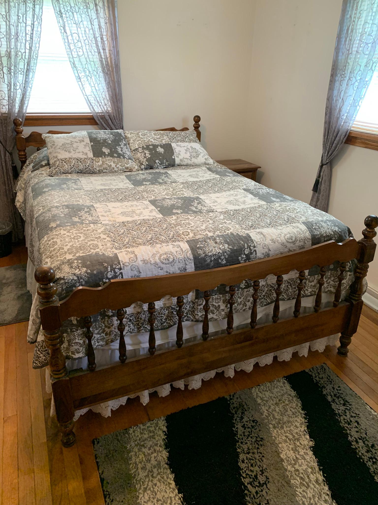 Kincaid Bedroom Set - Dresser with Mirror, Chest of Drawers, Full Size Bed, Night Stand & Mattress