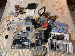 Group of Cameras  - YXL-Zoom 25, Fujifilm, Epson, Pentax, Keystone, Samoca & More