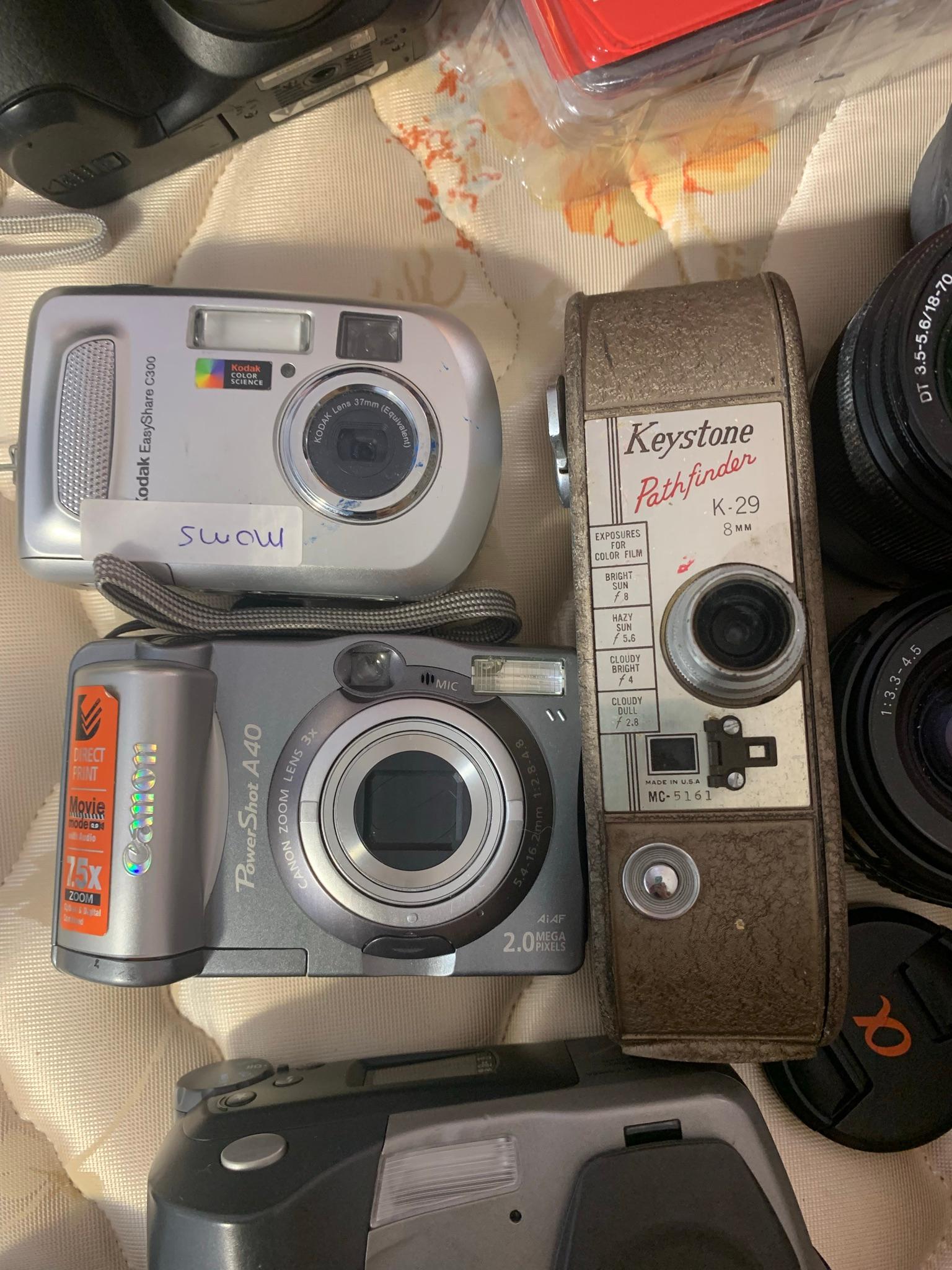 Group of Cameras  - YXL-Zoom 25, Fujifilm, Epson, Pentax, Keystone, Samoca & More