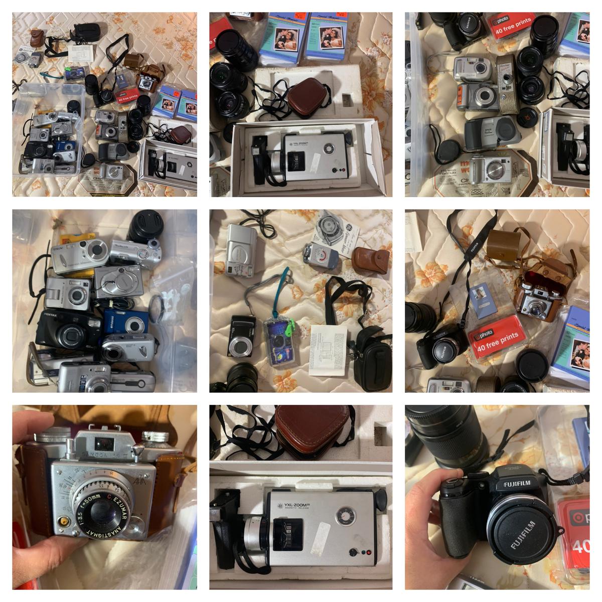 Group of Cameras  - YXL-Zoom 25, Fujifilm, Epson, Pentax, Keystone, Samoca & More