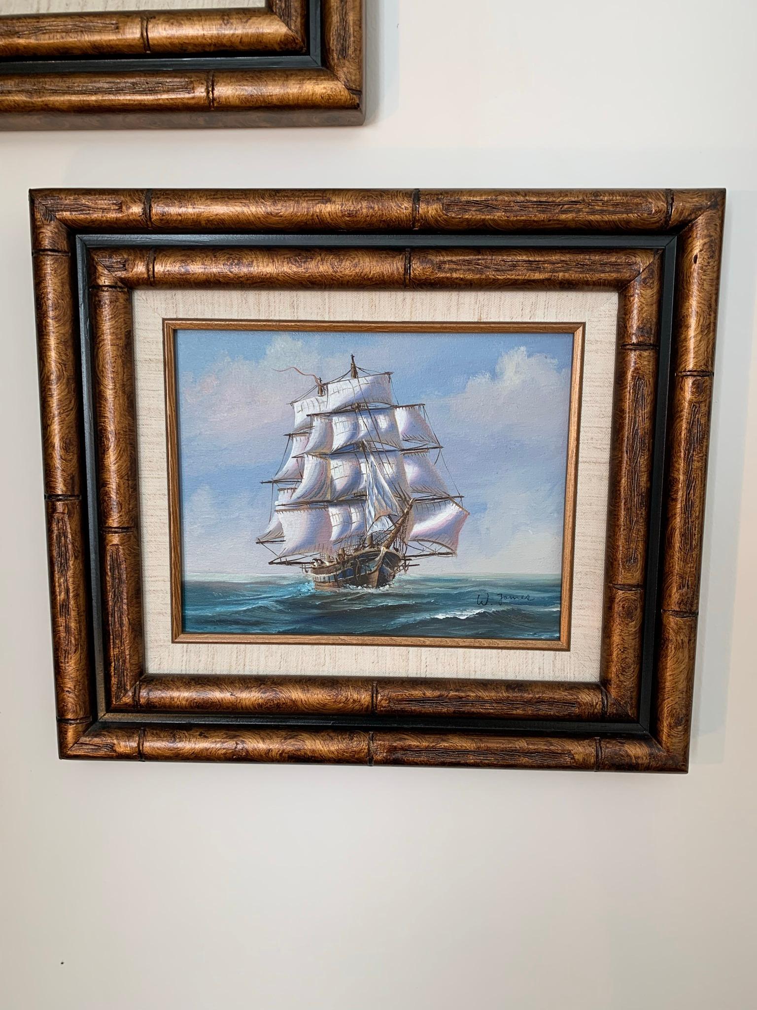 Group of Nautical Art - Ships & Lighthouses.  Well Framed.