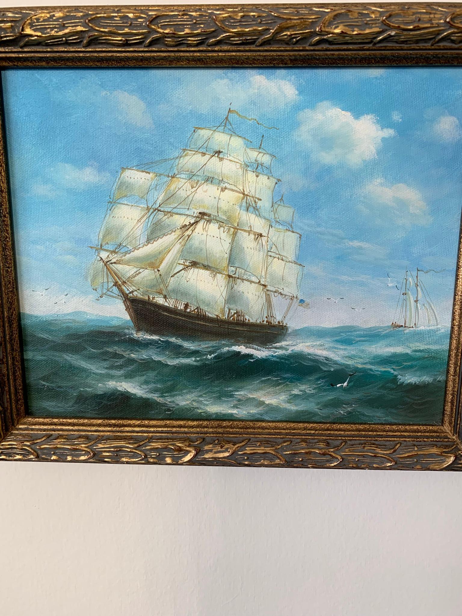 Group of Nautical Art - Ships & Lighthouses.  Well Framed.