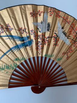 Oriental Style Fan Wall Hanging
