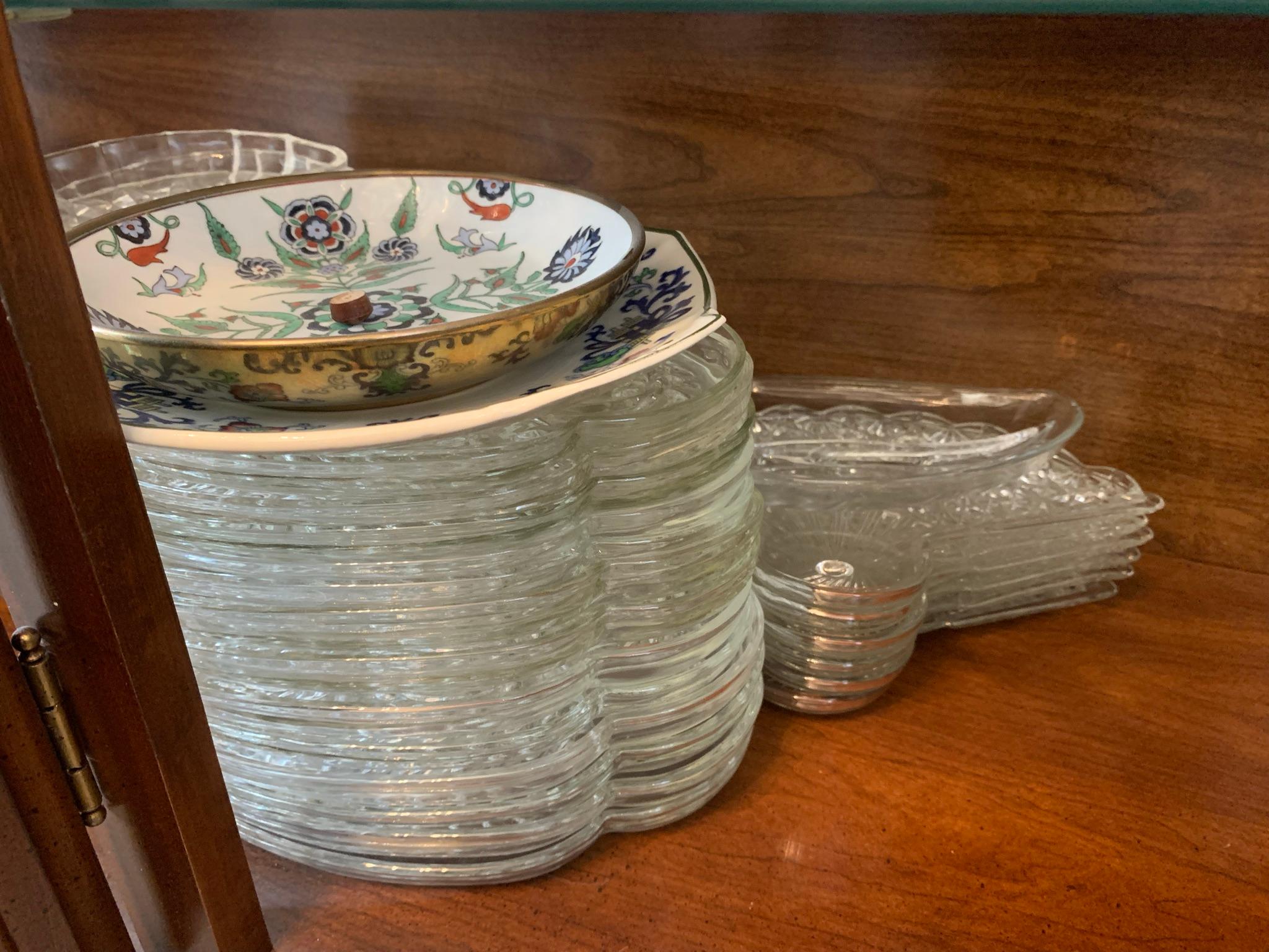 Contents of China Cabinet - Hand Painted Sozone China, Nippon, Glassware & More
