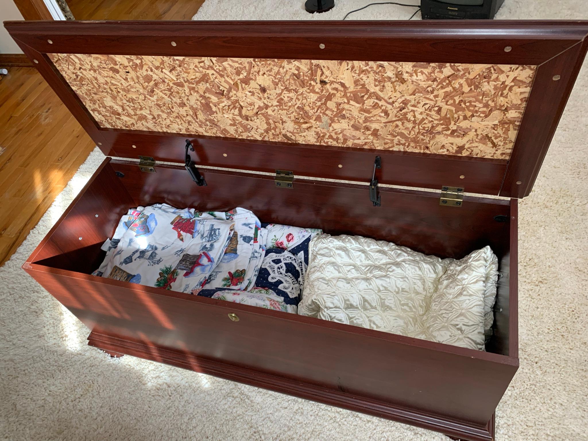 Blanket Chest with Contents