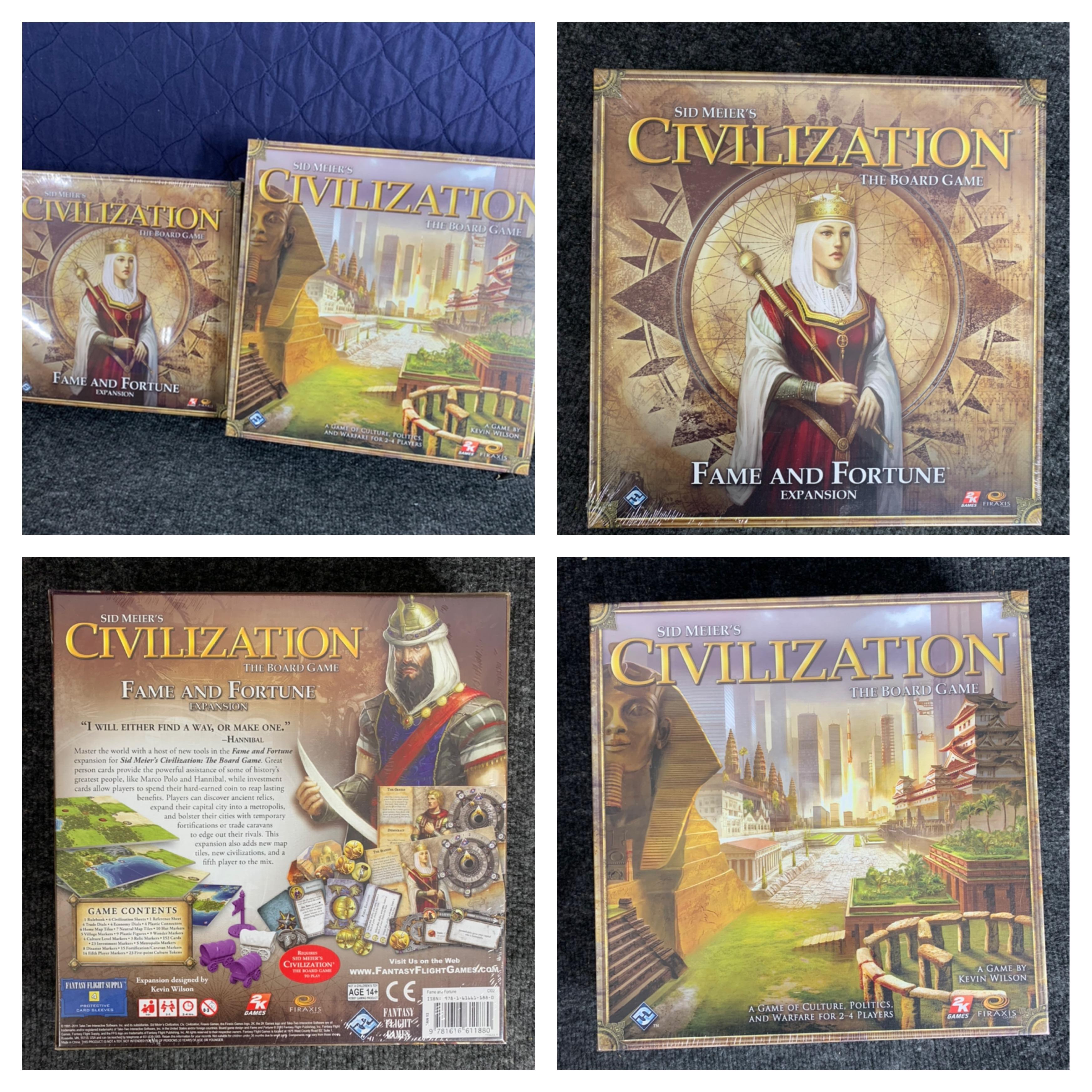 Sid Meier's Civilization Board Game Lot