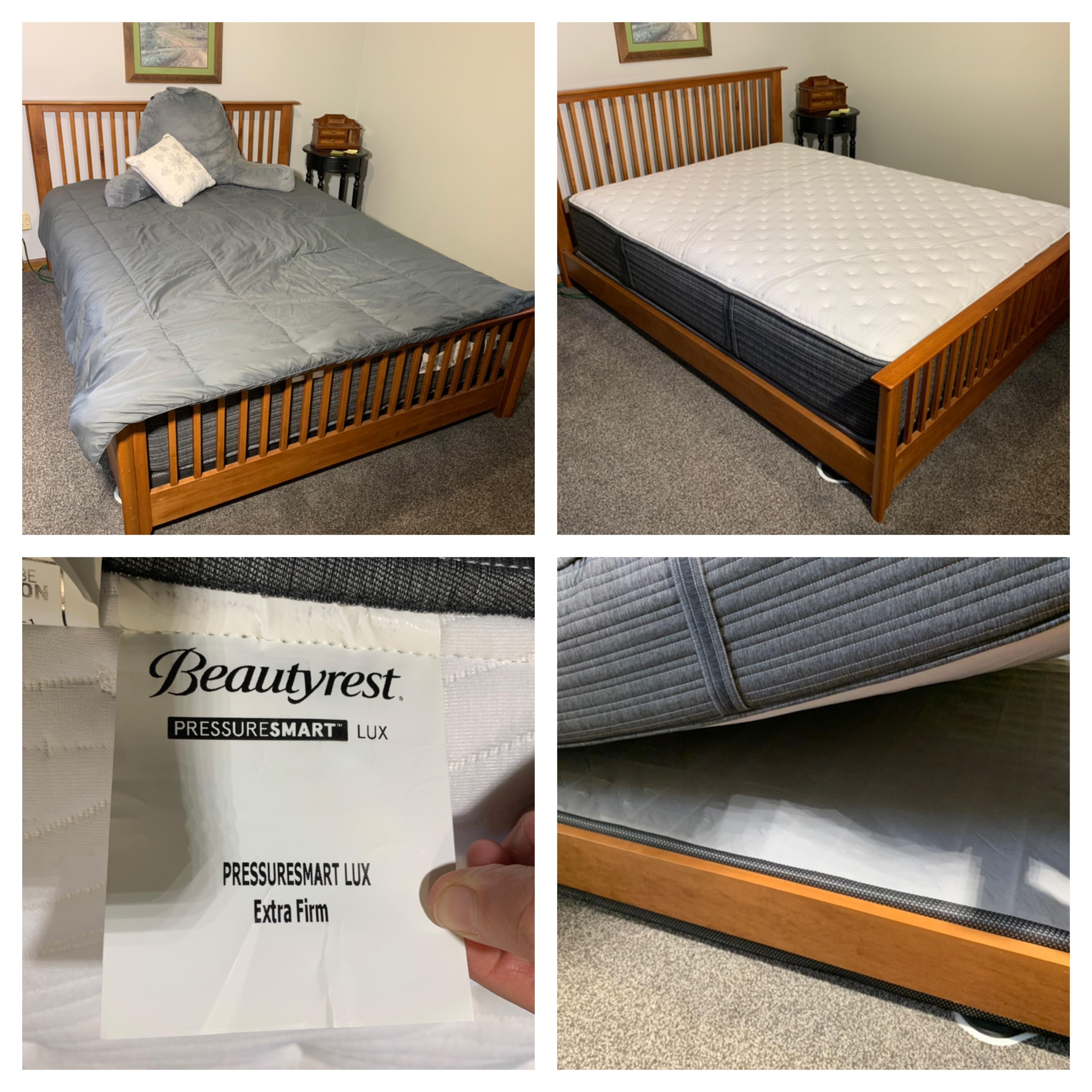 Queen Size Bed with Mattress & Boxspring