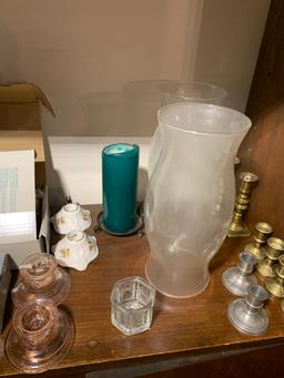 Great Group of Decorative Items, Candle Sticks, Partylite, Ceramic Houses & More