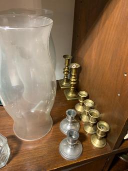 Great Group of Decorative Items, Candle Sticks, Partylite, Ceramic Houses & More