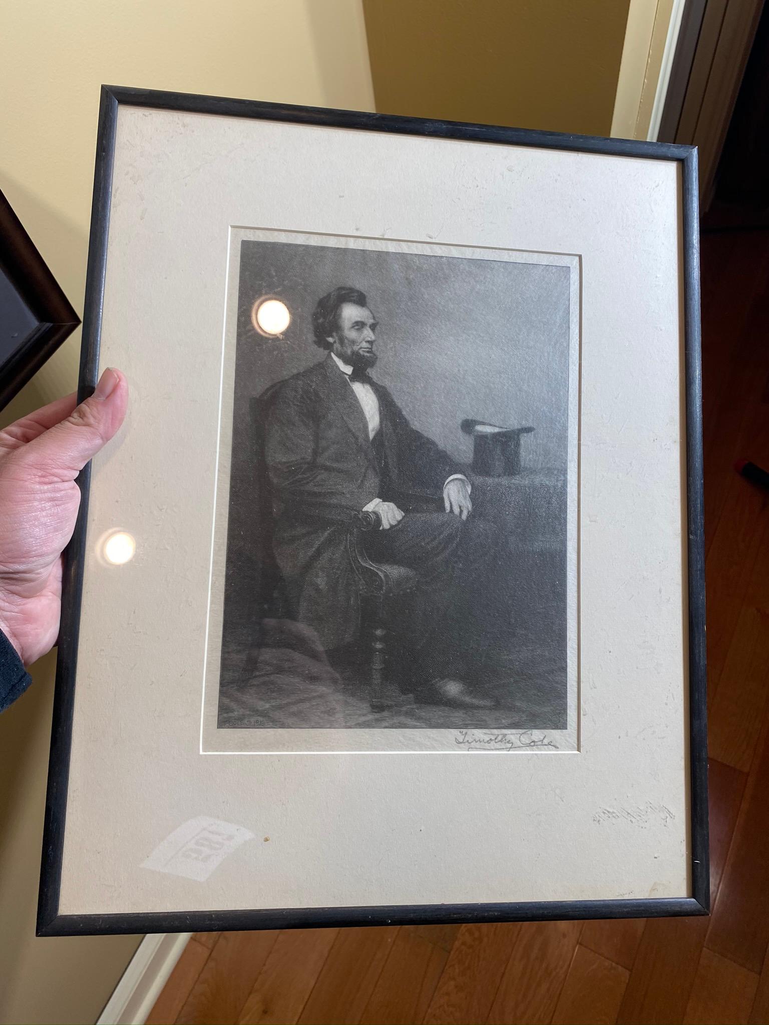 5 Antique Abraham Lincoln Prints