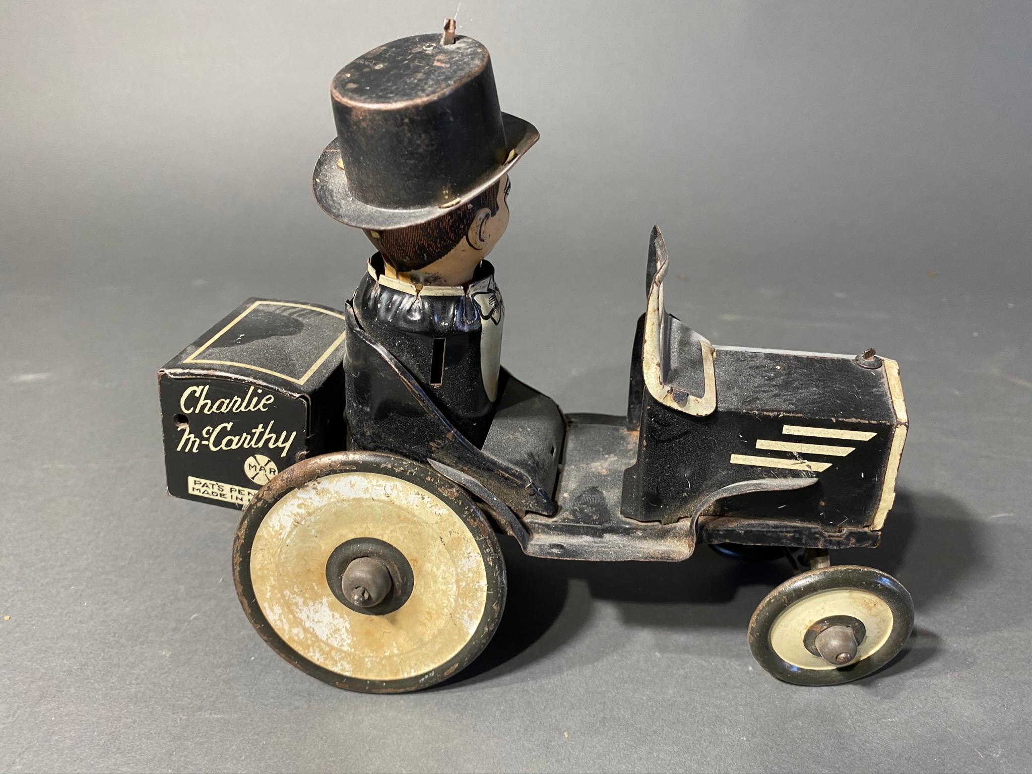 Rare Marx Charlie McCarthy Wind up Toy Car