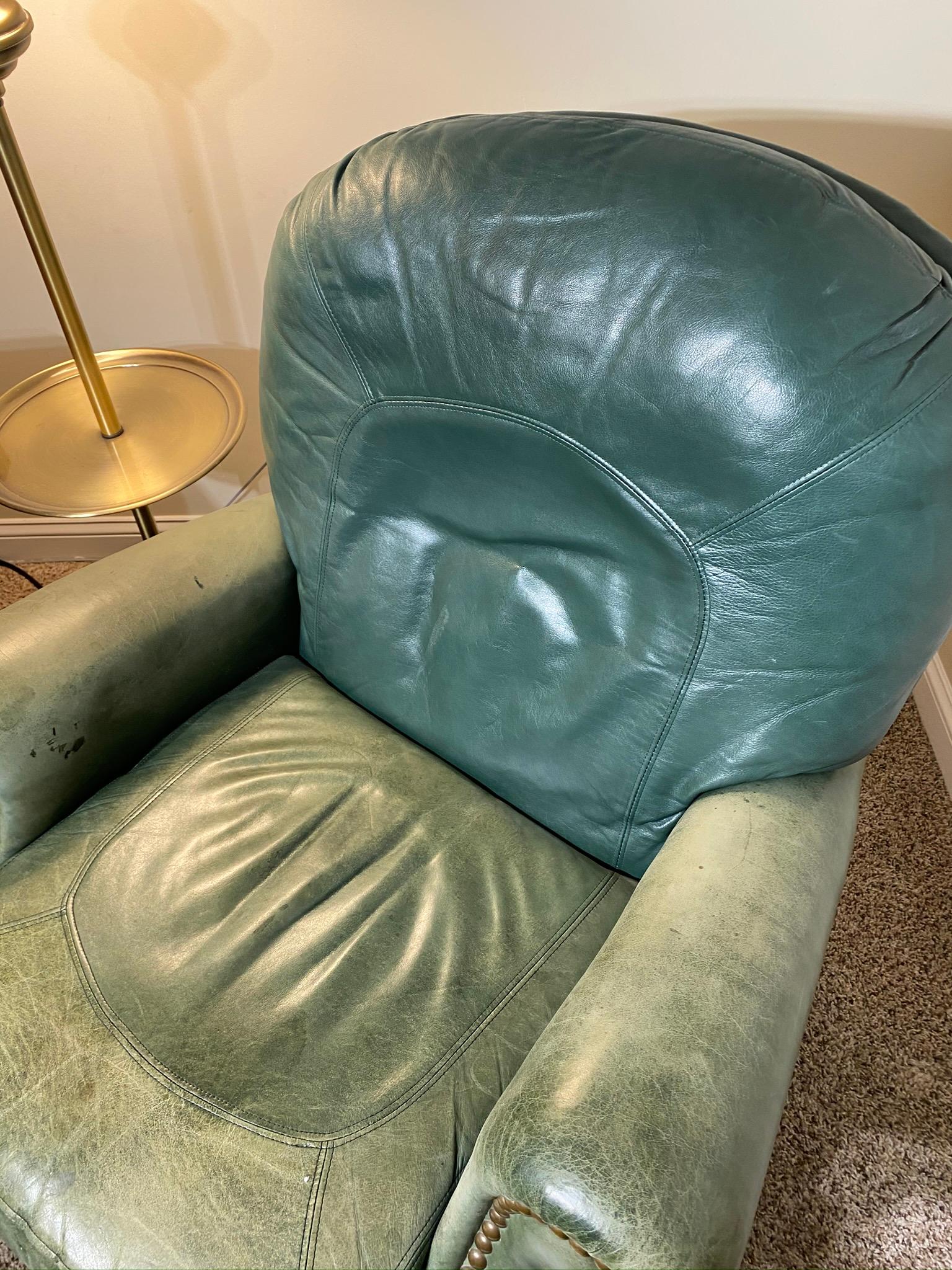 Vintage Leather Armchair Recliner