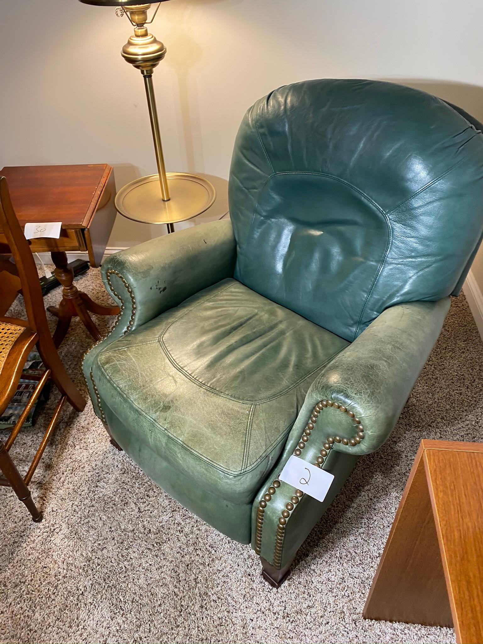 Vintage Leather Armchair Recliner