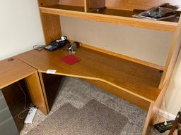 Large office unit with file cabinets, office items