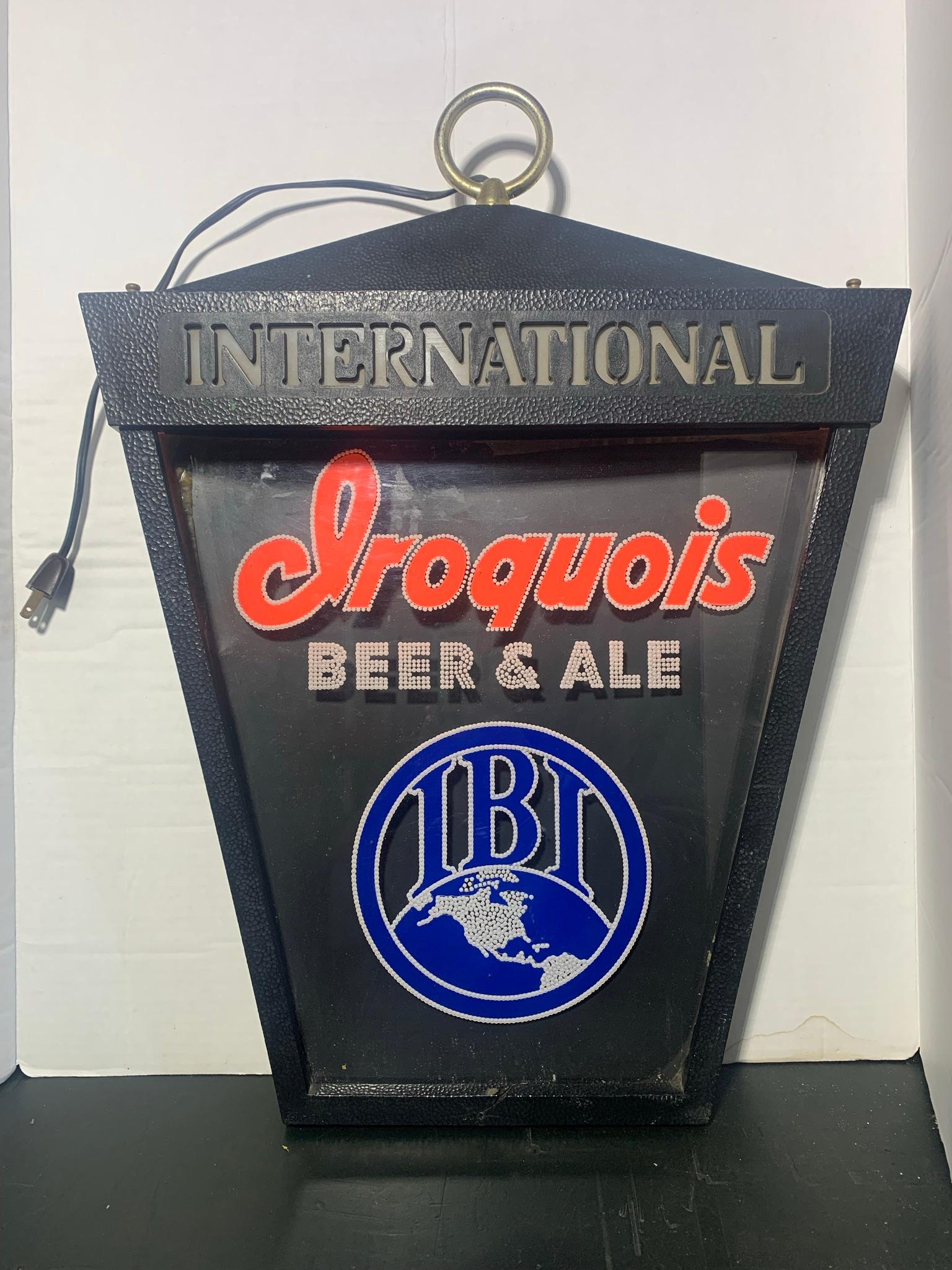 Iroquois Beer & Ale Lighted Sign