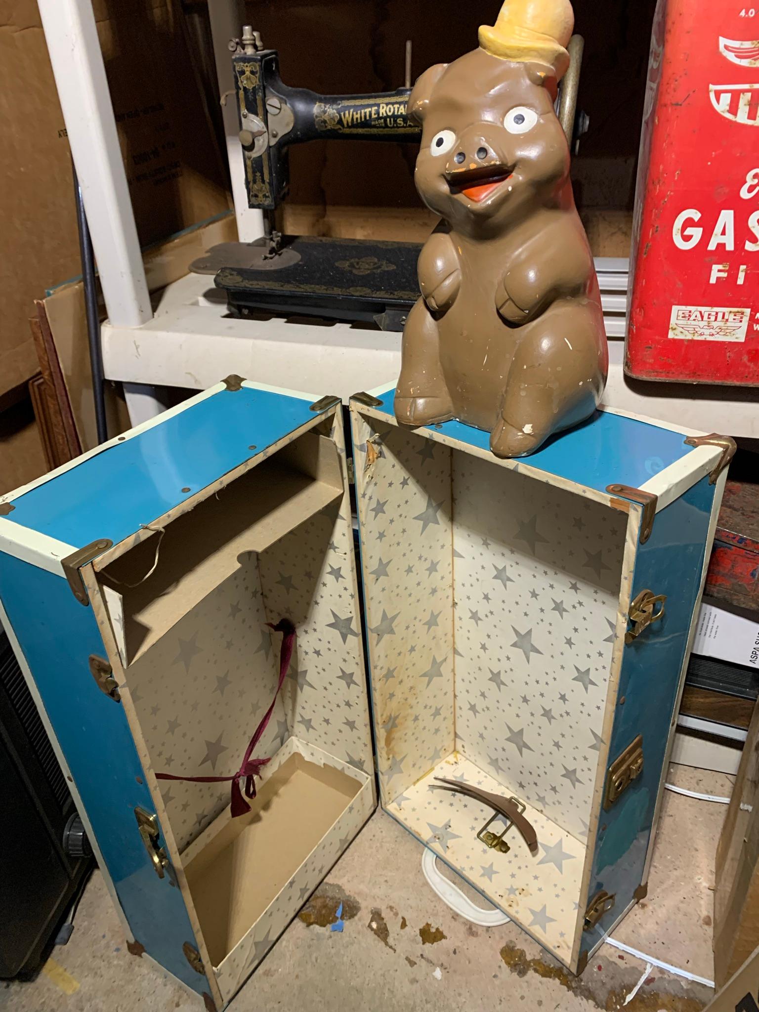Large Group - Vintage Gasoline Can, Sewing Machine, Baseball Cards, Coca-Cola Button & More
