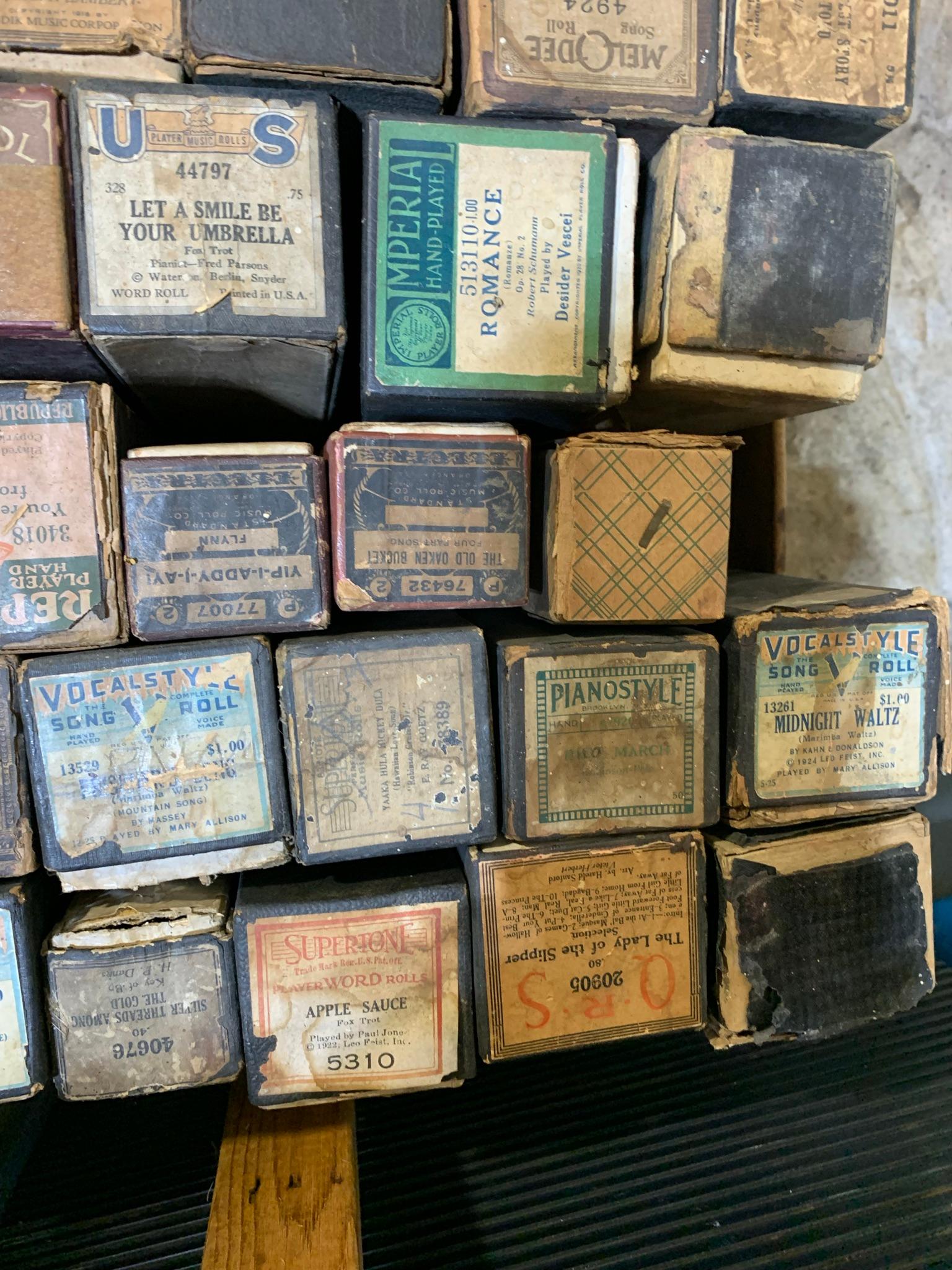 Large Group of Piano Rolls