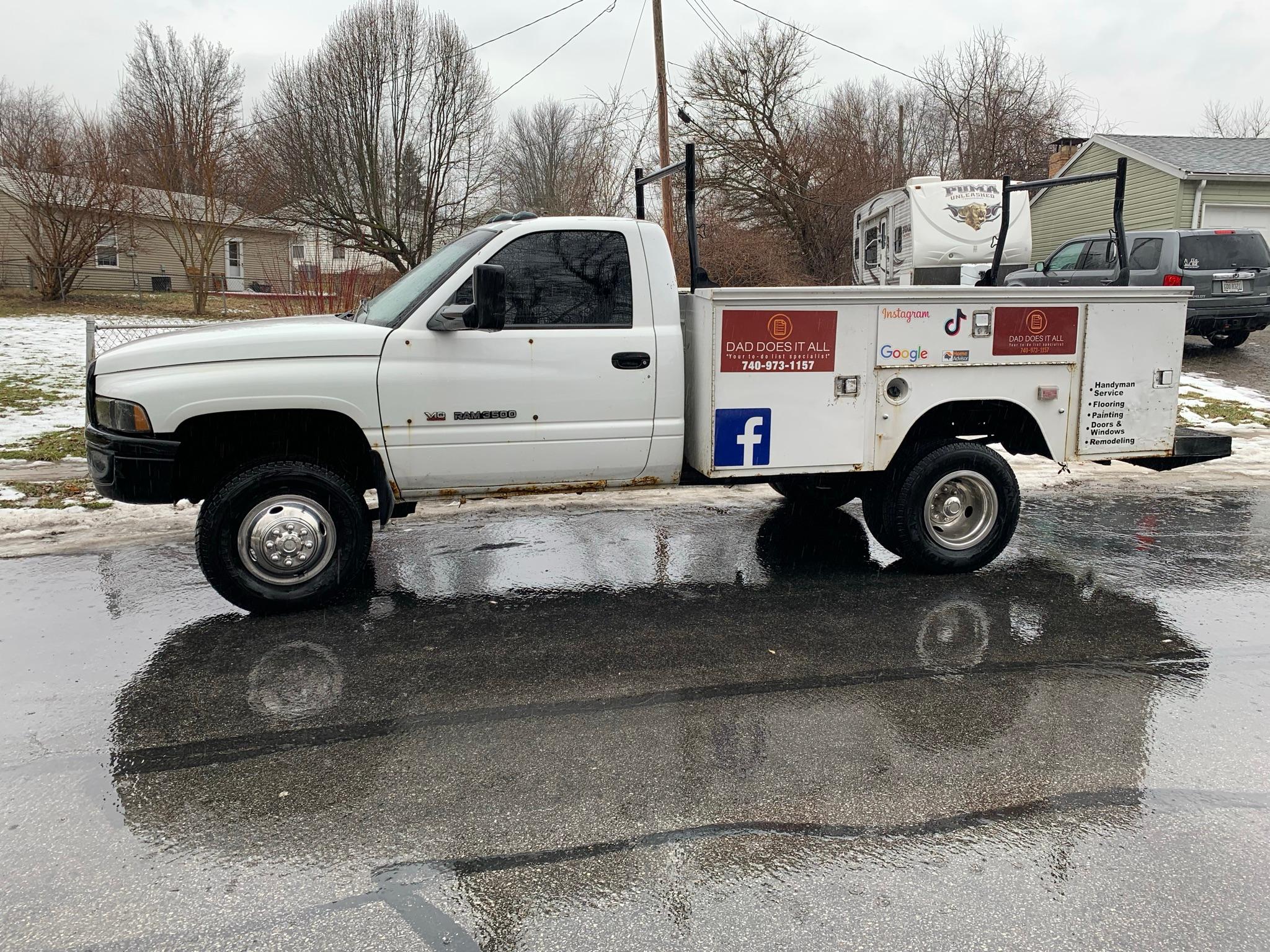 1995 Dodge Ram 3500 Dually Work Truck w/V10 Engine