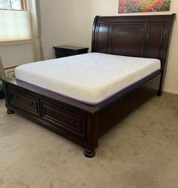 Queen Bedroom Set Including - Bed, Mattress, Dresser & Night Stand
