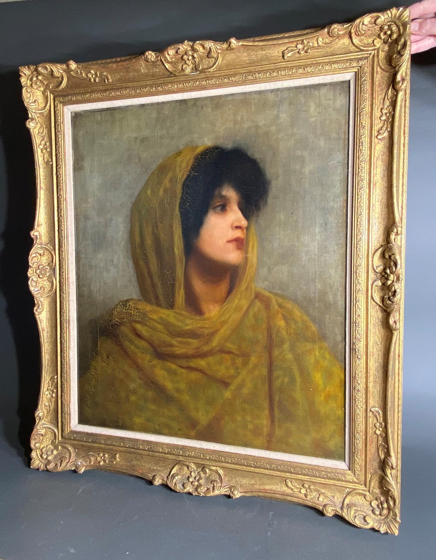 19th c. Oil On Canvas Portrait Painting St. John's Wood Clique