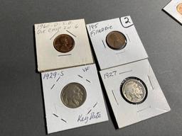 Group lot of assorted coins including errors