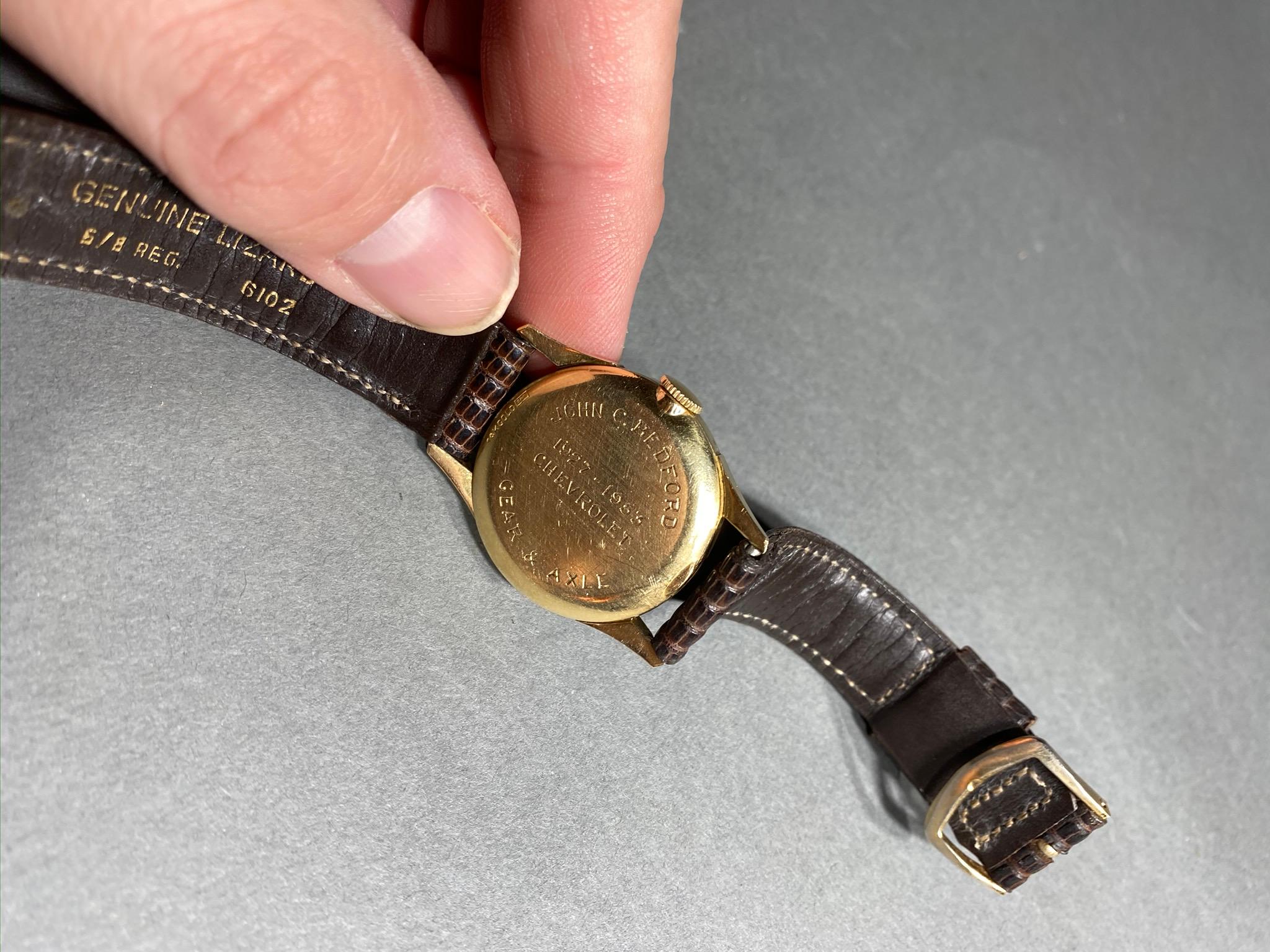 Vintage 14k gold Chevrolet Retirement Watch