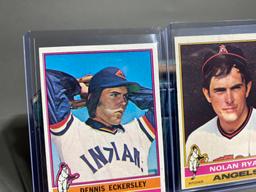 Pair of Better Baseball Cards - Nolan Ryan, D. Eckersley