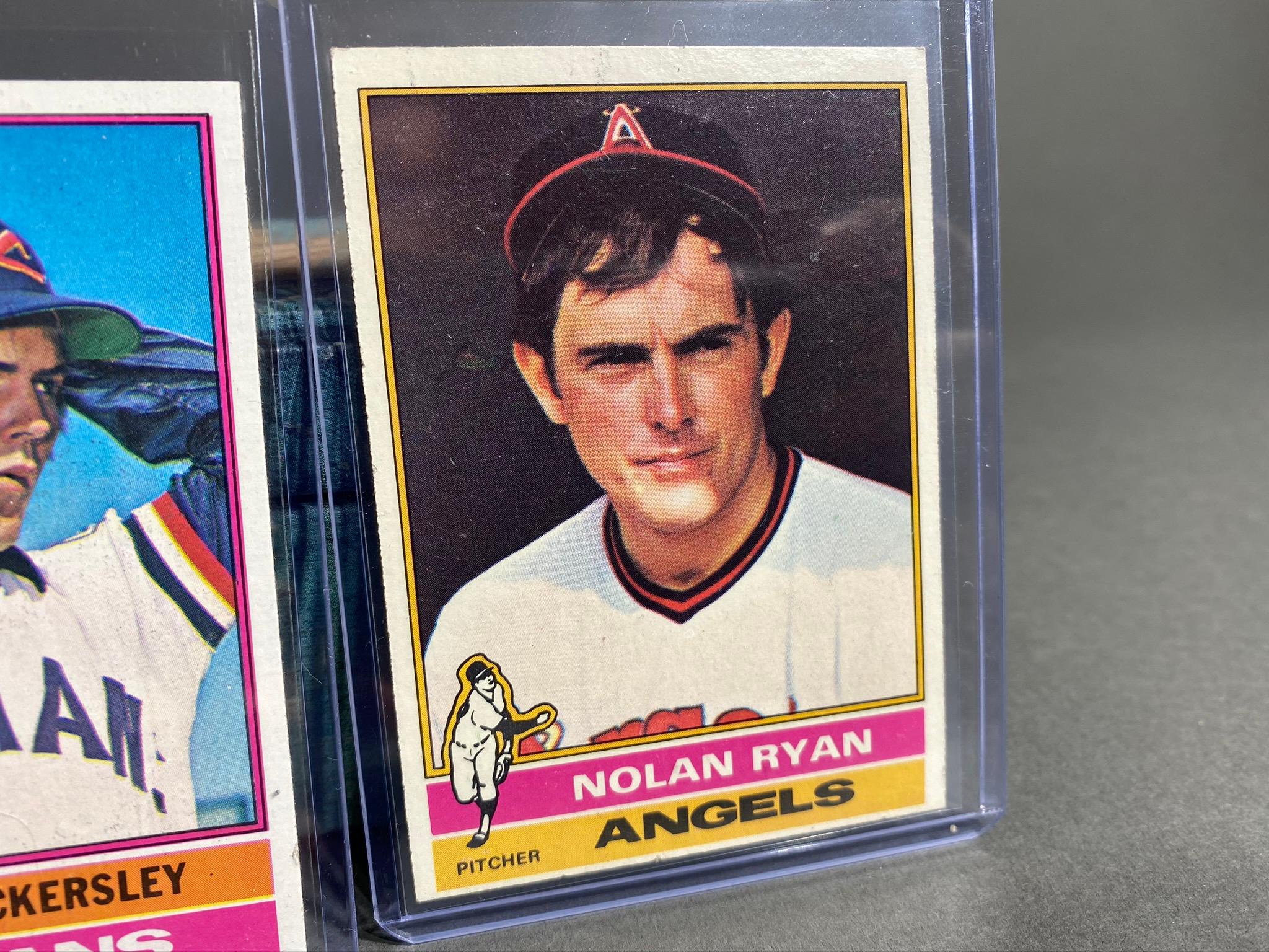 Pair of Better Baseball Cards - Nolan Ryan, D. Eckersley