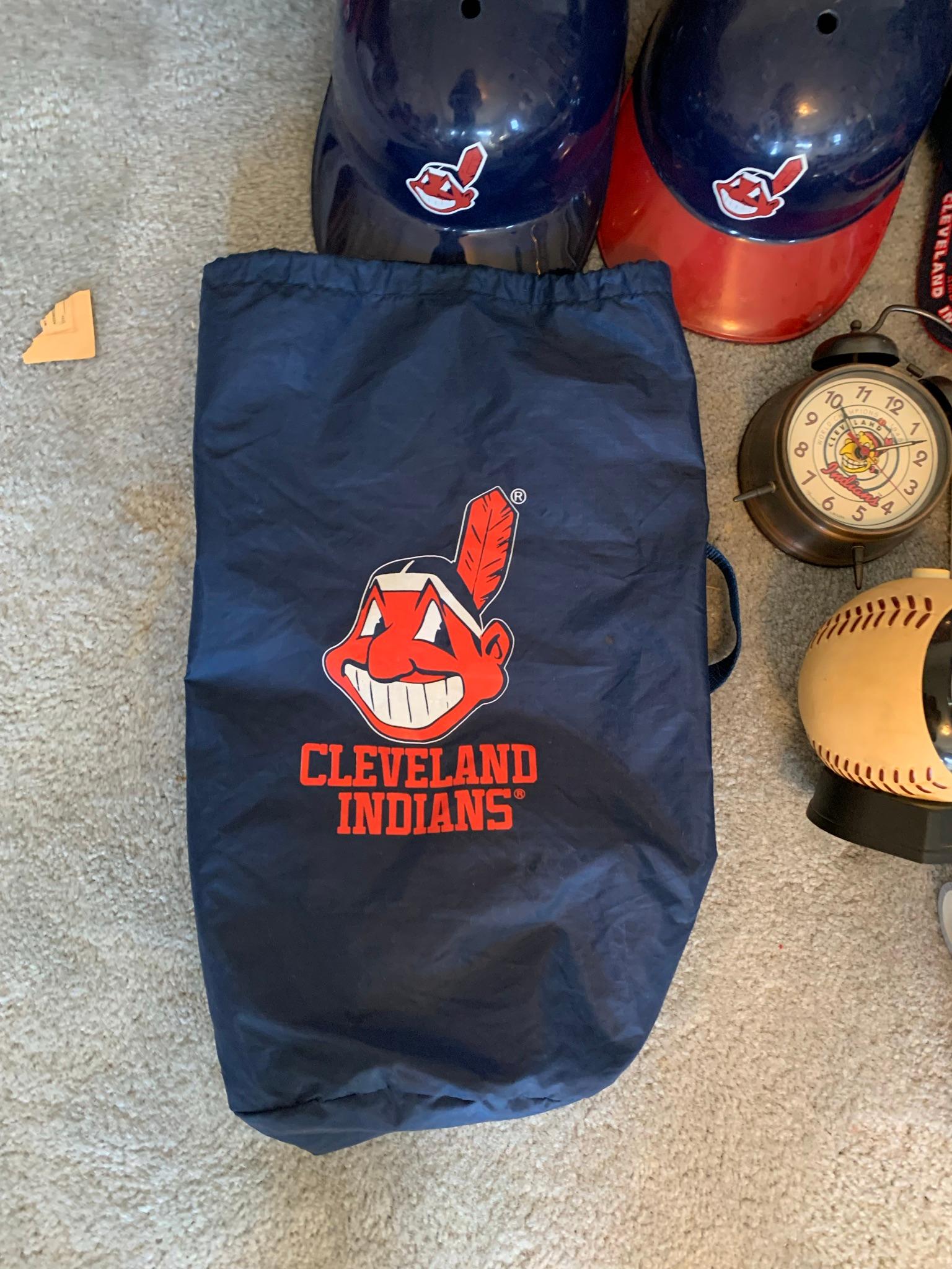 Large Group of Cleveland Indians Memorabilia