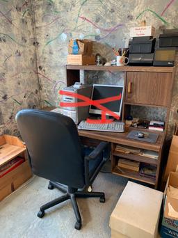 Office Desk, Chair, Electronics, Camera, Wallpaper, Books & More.  See Photos.