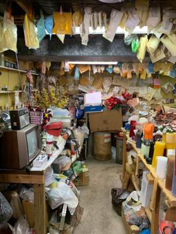 Very large basement craft area cleanout lot